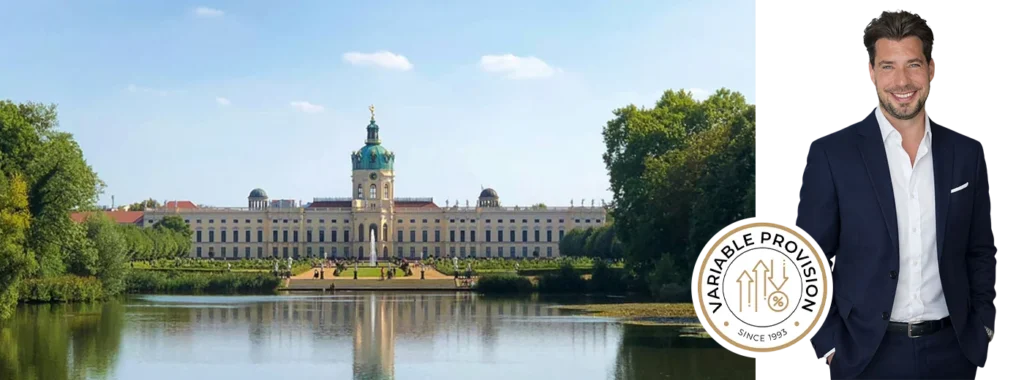 Schloss Charlottenburg in Berlin als bekanntes Wahrzeichen im Ortsteil Charlottenburg