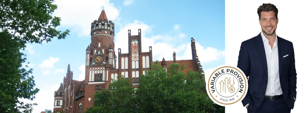Rathaus Schmargendorf in Berlin als markantes Gebäude im Ortsteil Schmargendorf