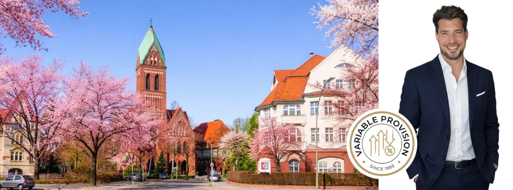 Rathaus Zehlendorf in Berlin als markantes Gebäude im Ortsteil Zehlendorf